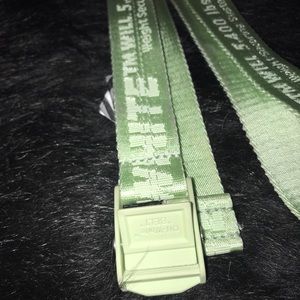 Off white industrial belt